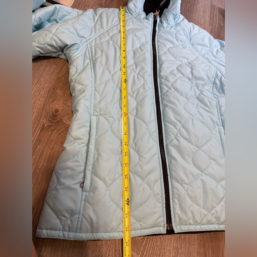 Patagonia Reversible Puffer Jacket Light Blue/Black Medium - Picture 7 of 8